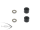 MSH PROTOS 380/EVO Head dampers standard (black) MSH41155