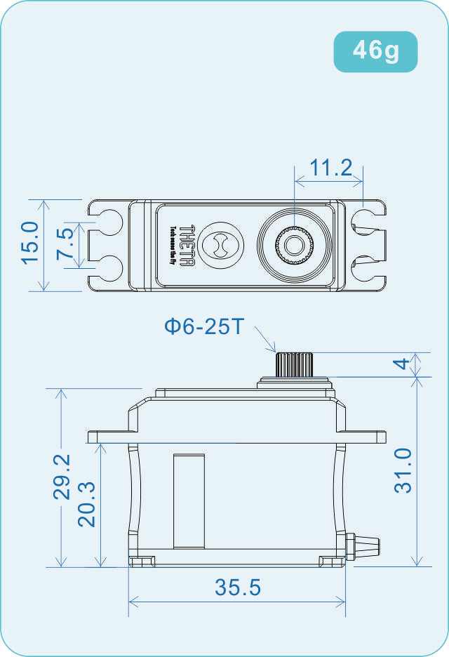 Sabre-C1 - THETA Sabre-C1 NFC HV Mini Brushless Servo