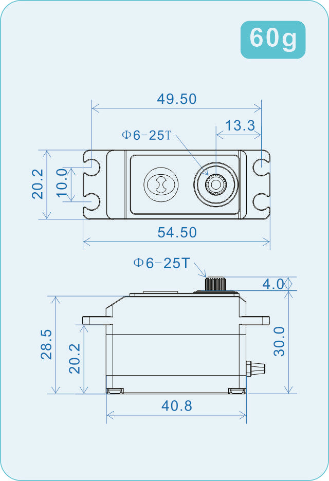 Razor-TH1 - THETA Razor-TH1 NFC HV Low Profile Brushless Tail Servo