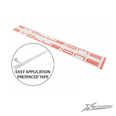 MSH71222 - Pre-spaced stickers EVO - Red – XLPOWER