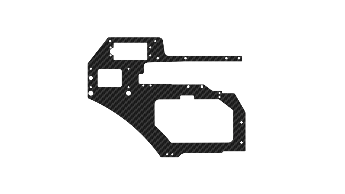 XL60NB010 - Rear carbon frame for big block